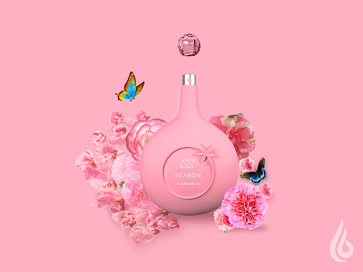 Spring Perfume: Product design 3d 3d blender cg cinema4d creative graphics illustrator perfume photoshop render seasons