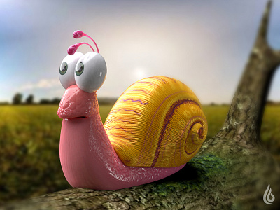 Snail - 3D 3d blender cg cgi cinema4d creative graphics illustrator photoshop render snail