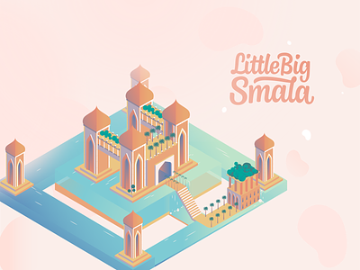 Little Big Smala animation application design global gradient illustration map mobile modern monument valley motion refused smala storyboard styleframe vector work management