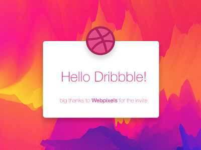 Hello Dribbble!