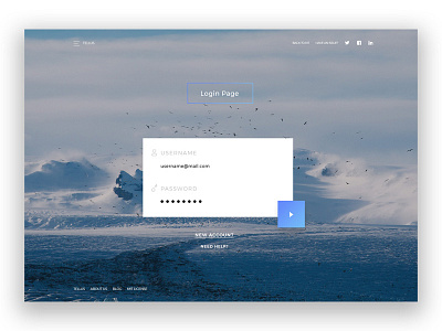 Login Page gradient login page ui ux web design