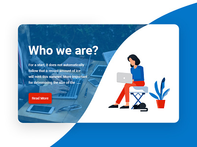 Who we are? about us buttons design home page illustration illustrator landing