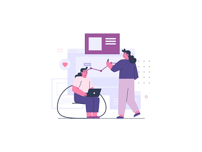 Osvald Teamwork Illustration 3 design flat illustration team teamwork ui ux vector work