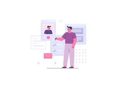 Osvald Teamwork Illustrations 6 design flat illustration team teamwork ui ux vector work