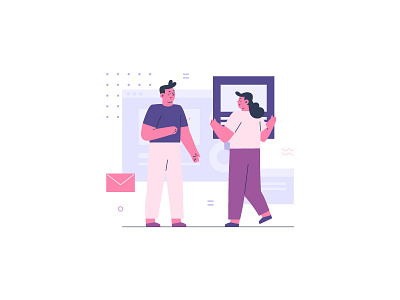 Osvald Teamwork Illustration 7 design flat illustration team teamwork ui ux vector work