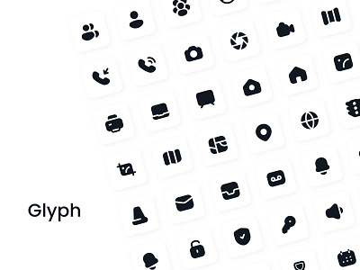 Carlsen Essentials Icon Set (Glyph) flat glyph icon design icon set iconography icons icons pack ui ux vector