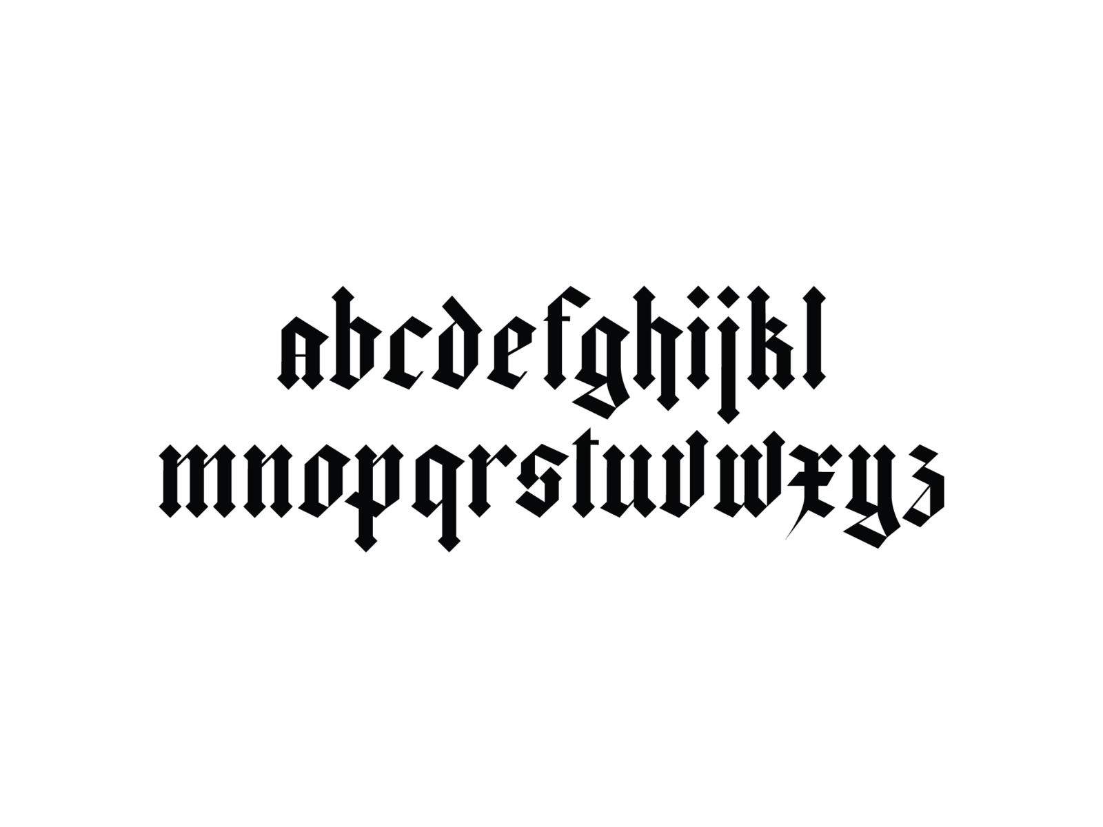 who invented blackletter typeface