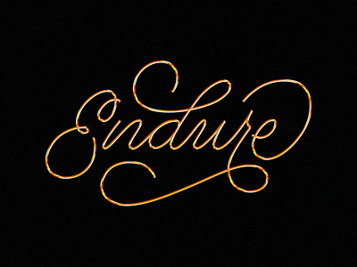 Endure custom lettering custom tattoo custom type customtype handlettering handmadefont handmadetype lettering artist lettering logo logotypes monoline script typedesign typeface