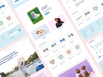 Bubbles Website cute design dogs figma petshop productdesign typography uiux web design website website design