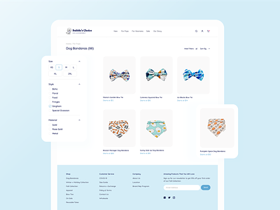 Bubbles Choice - Product Page branding cute dog ecommerce figma minimal productdesign sorting ui uiux ux website website design
