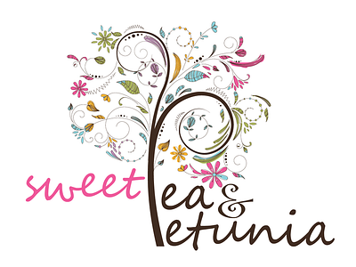 Sweet Pea Logo clean creative flowers logo sweet