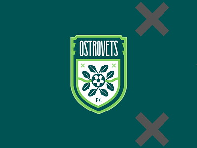 FK Ostrovets belarus branding club creative football identity logo logotype soccer sports