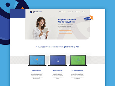 Glosbe Learn - Landing Page design landing page ui ux web design website