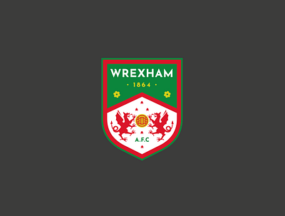 Wrexham AFC branding club creative design football logo soccer sports sports branding vector