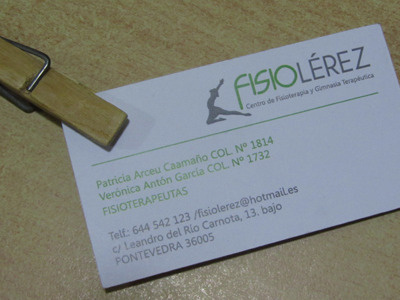 Fisiolérez - business card card