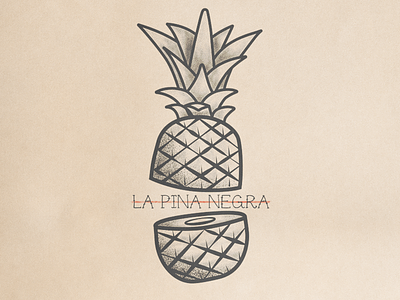 Pina Negra illustrator negra pina pineapple tattoo