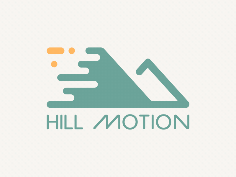 Hill Motion Logo hill hill motion illustrator logo motion mountain vector