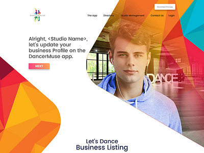 DancerMuse Directory Business Listing Page Design