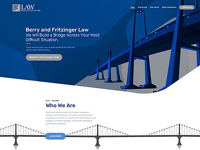 Berry and Fritzinger Home Page Design