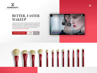 Genbeauty Sales Funnel Website Design branding design ui ux web website
