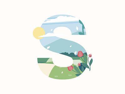 Spring 🌸🌷🌼🌿 debut design flat graphic design illustration spring ui visual design