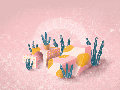 HAPPY DECAY textures illustration illustrator mexico procreate texture