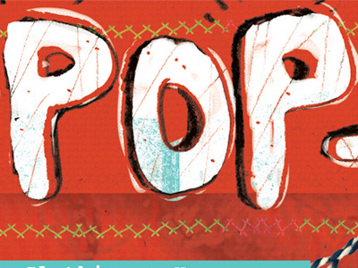 Pop Type hand drawn poster typography