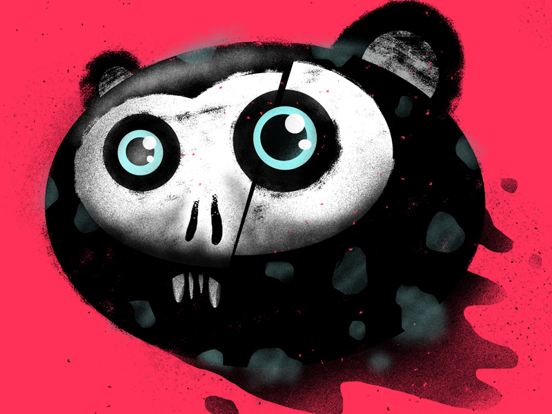 Panda Skull by Bjarni Wark on Dribbble