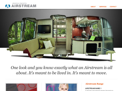 Airstream V3 design website