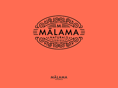 Malama logo black brand font line logo natural