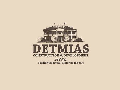 Detmias Logo logo logo design adobe illustrator real estate house