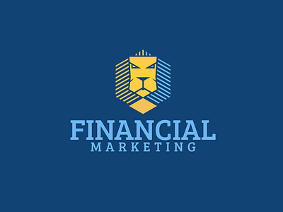 Financial Logo Design financial marketing lion logo logo design adobe illustrator