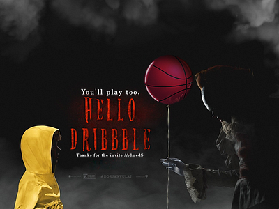 Hello Dribbble! debut first shot hello illustration it