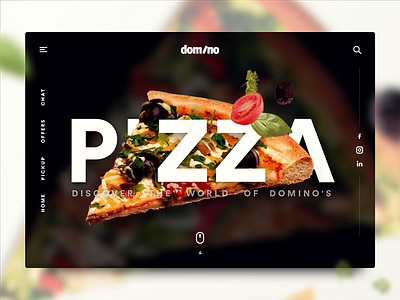 Domino Pizza - Discover Page colorful dominos food interaction ios pizza responsive showcase store ui userinterface ux