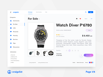 Craigslist v2 - Minimal Redesign