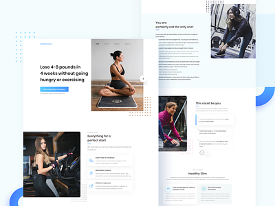 Weight loss and diet plan management website 2020 2020 trend design exercises interface minimal trendy ui uidesign ux weightloss