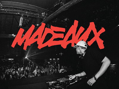 Logo for Madeaux. New BEHANCE Project. Check it calligraphy colapen dj hand lettering handmade font lettering logo logotype madeaux music typography