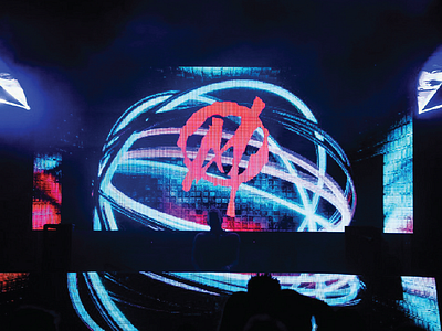 Shot from Madeaux`s live concert with my Symbol design