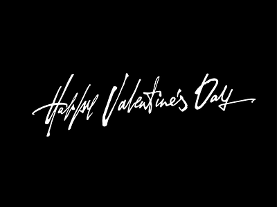 Happy Valentine's Day! calligraphy graphic design hand lettering hand writting handmade font handwritting happy valentines day lettering logo logotype typo typography valentine valentine day