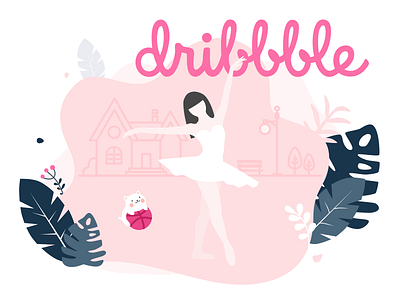 Hello dribbble! illustration