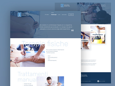 Physiotherapy Landing page ui uiux web design