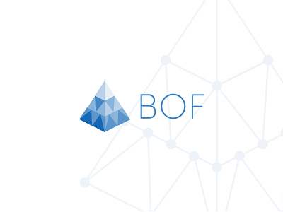 BOF branding blockchain technologies brand business intelligence data analysis logo