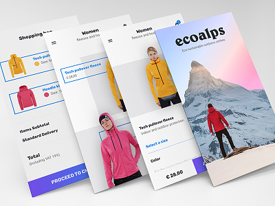 ecoalps - eCommerce app app cart ecommerce mobile product view