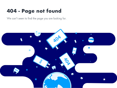 404 - Page not found 404 billboard blue error page word