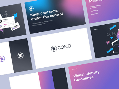 Cono - Logo and brand identity for a fintech company branding design logo ui
