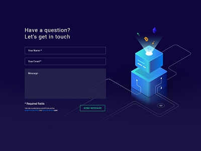 Contact Form 01 contact form crypto design illustration ui vecor web