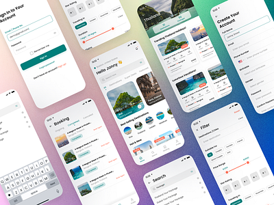 Holiday Booking App app design booking app design holiday app design holiday booking holiday booking app holiday package booking app holiday plan booking app ui