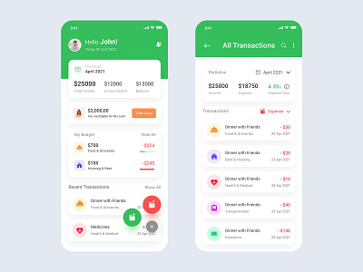 Expense App UI Design