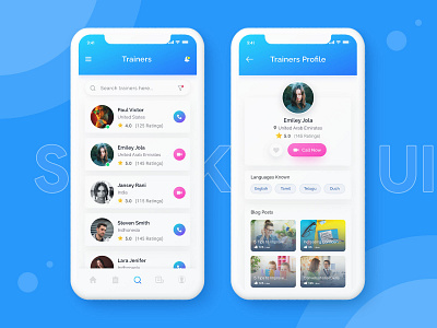 Speak App UI Design