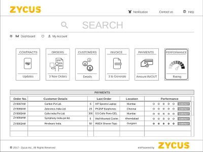 Zycus- Procurement web portal Redesign interactiondesign procurement redesign ux